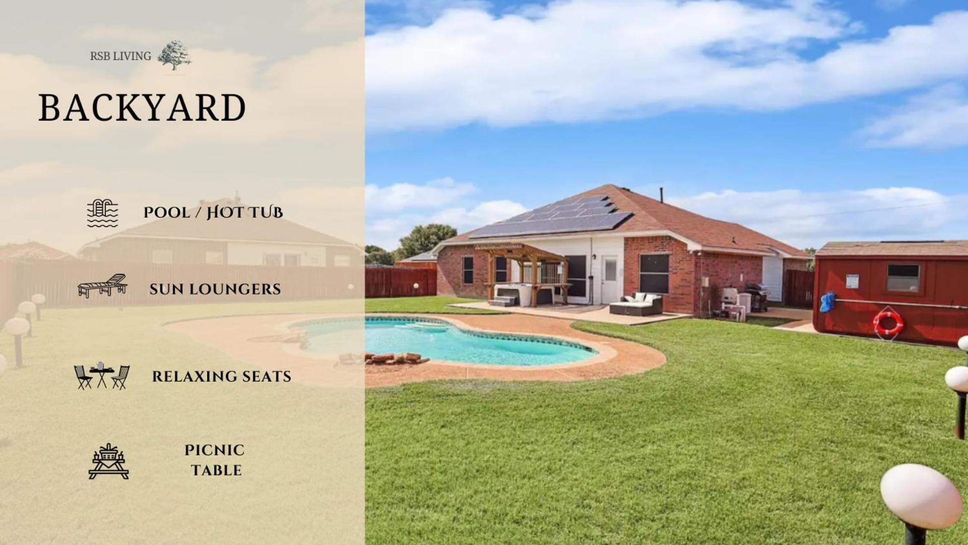 Villa 5br Getaway In With Pool, Hot Tub & Cinema DeSoto